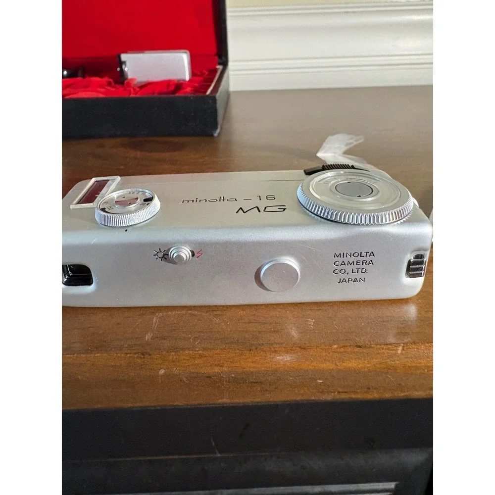 Vintage Minolta-16 MG Subminiature Spy Camera Kit with Case and Accessories